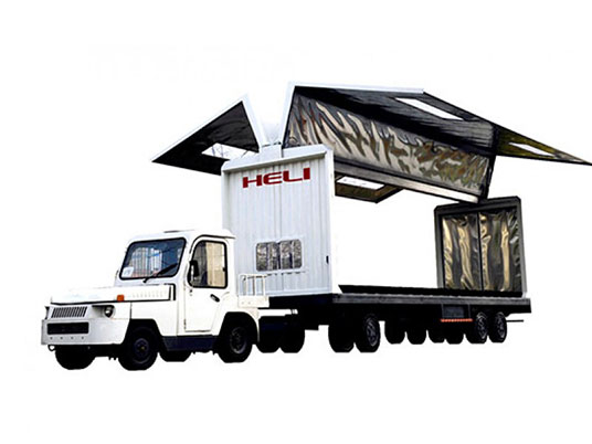 飛翼式箱式拖車